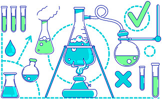 探索化學(xué)世界 免費(fèi)科學(xué)實(shí)驗(yàn)卡通素材集錦